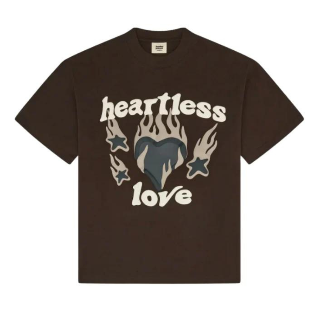 Broken Planet Heartless Love T-shirt Mocha Brown