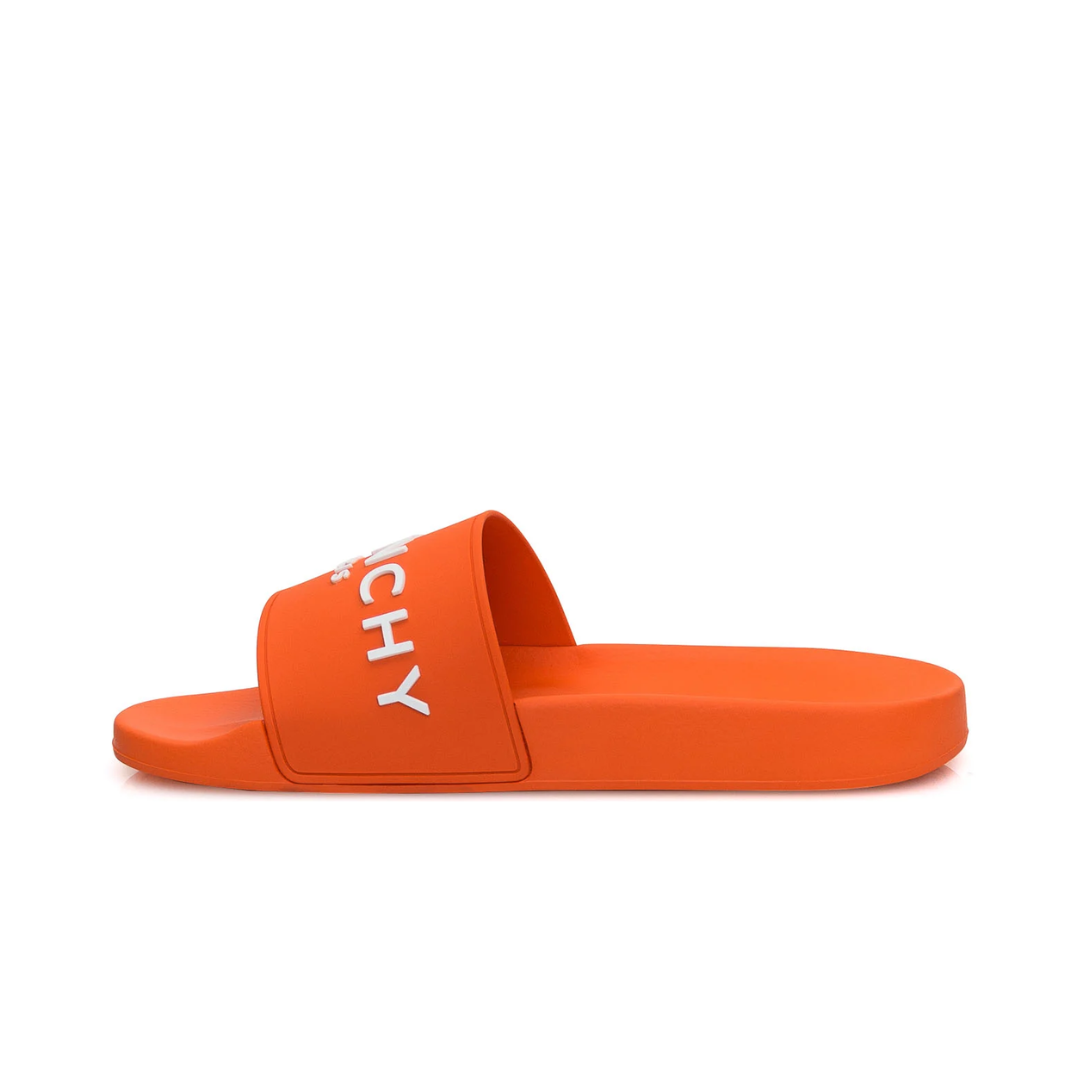 GIVENCHY POOL SLIDES BRIGHT ORANGE