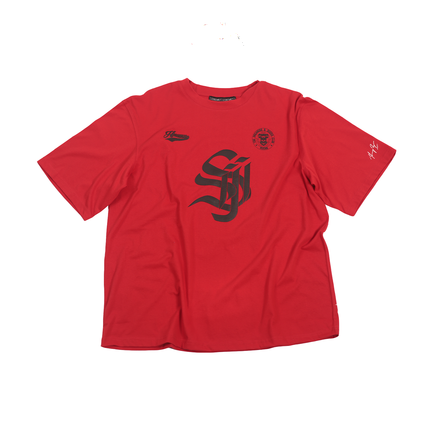 Shreyas Iyer x HUEMN 'SI' monogram T-shirt (Red)