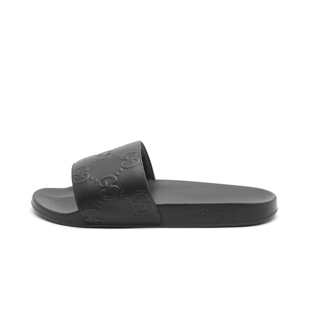 GUCCI SLIDE INTERLOCKING G BLACK