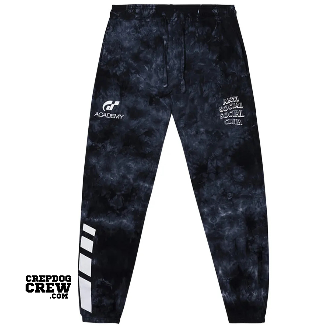 ANTI SOCIAL SOCIAL CLUB X GRAN TURISMO DYE SWEATPANTS BLACK