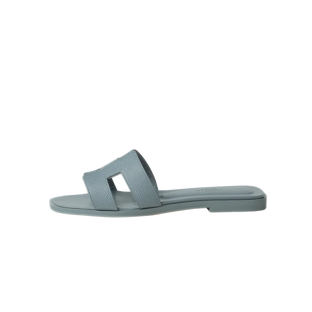 HERMES ORAN SANDAL BLEU
