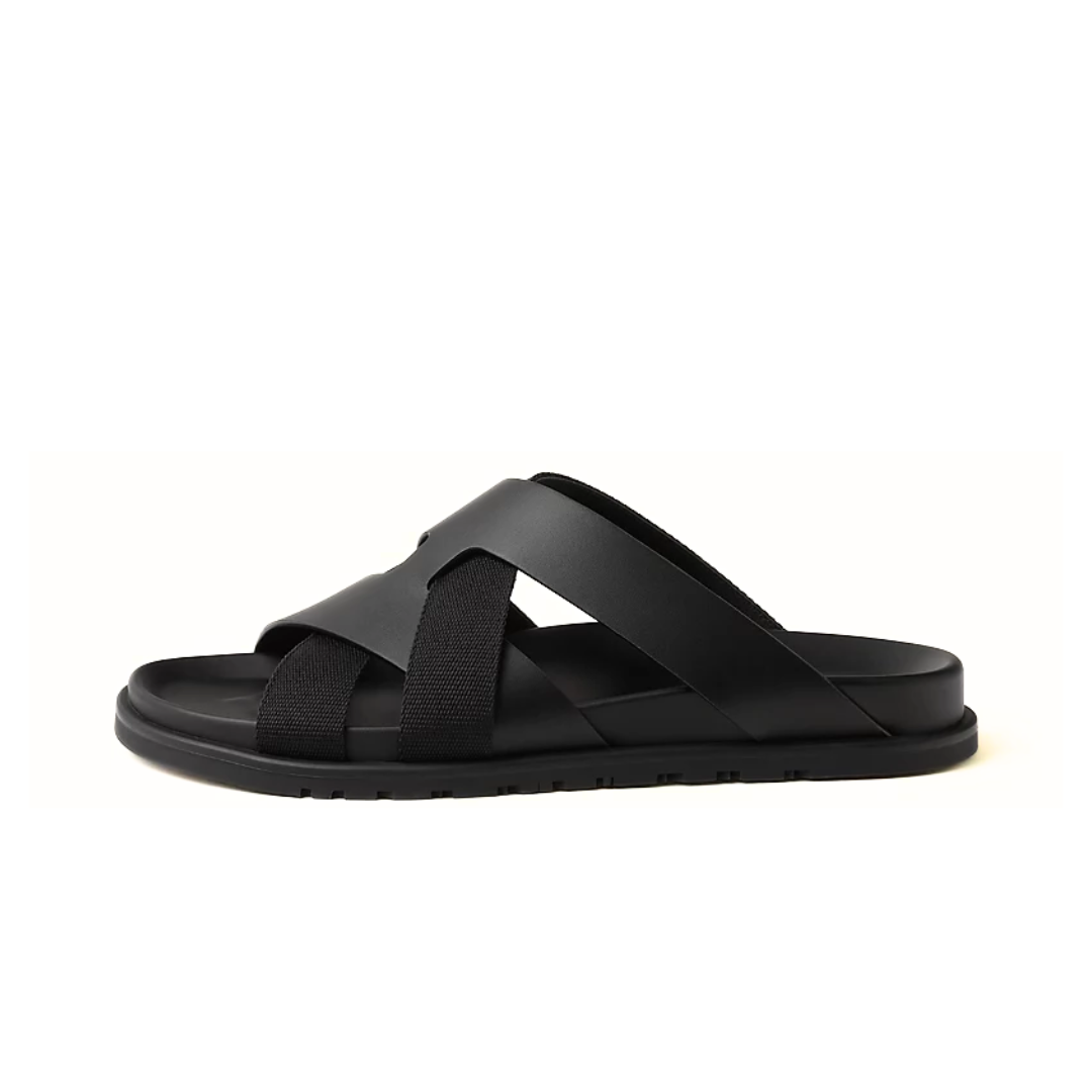 HERMES KAZIMIR SANDAL NOIR