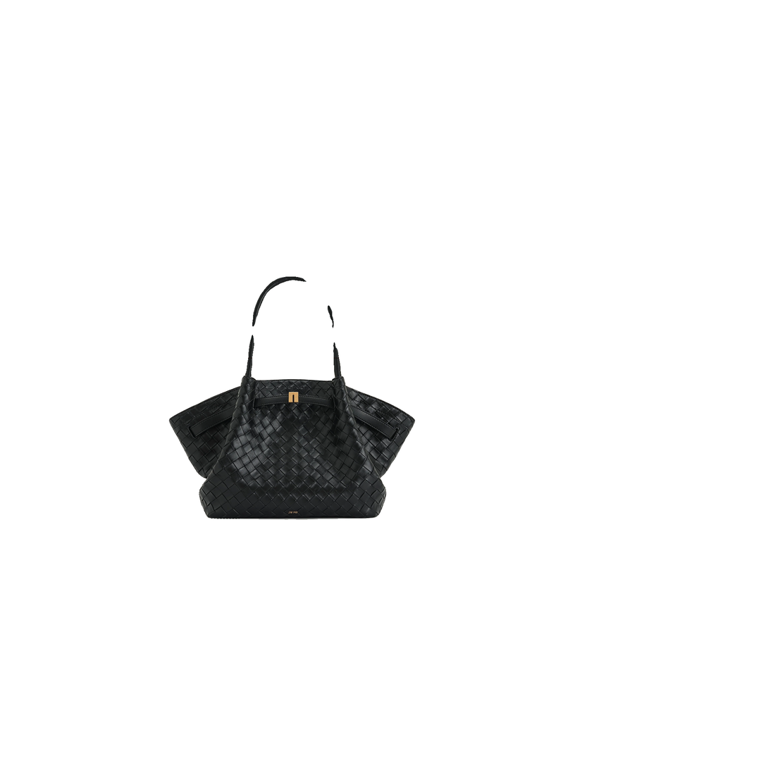 JW PEI Hana Large Weave Texture Tote Bag - Black