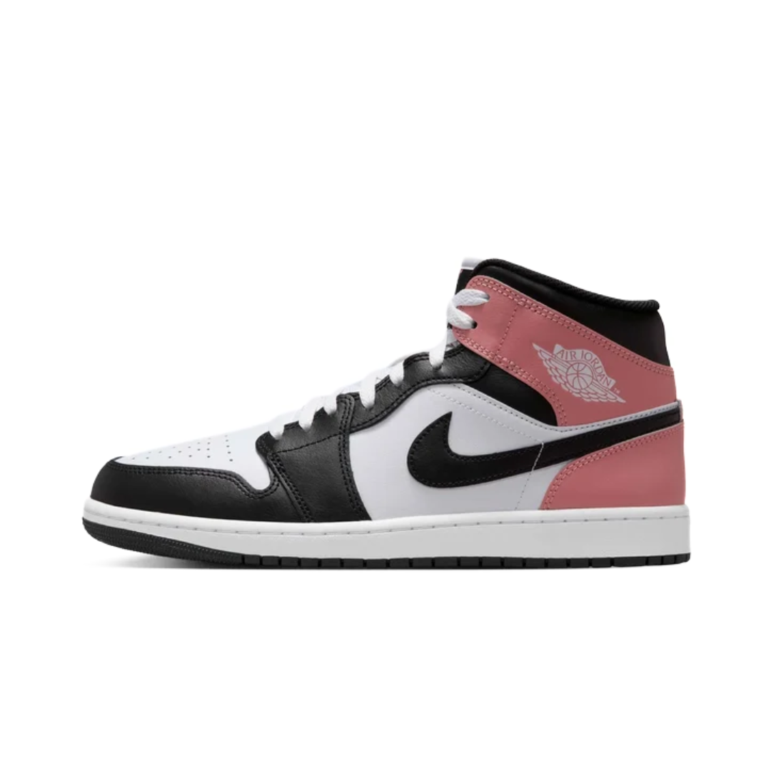 Jordan 1 Mid White Rust Pink Black