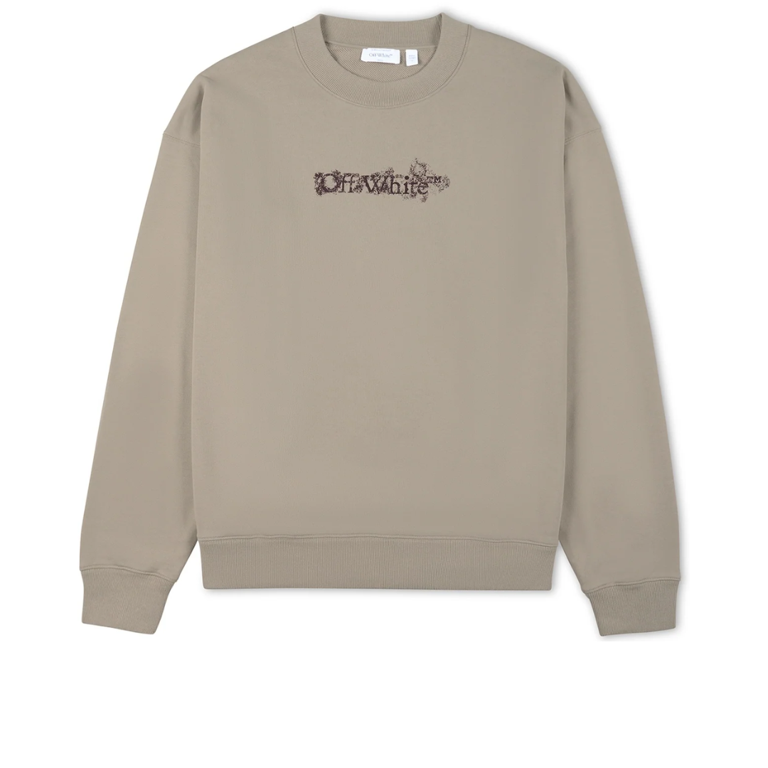OFF WHITE Heraldic Arrow Skate Crewneck FADE OUT STONE