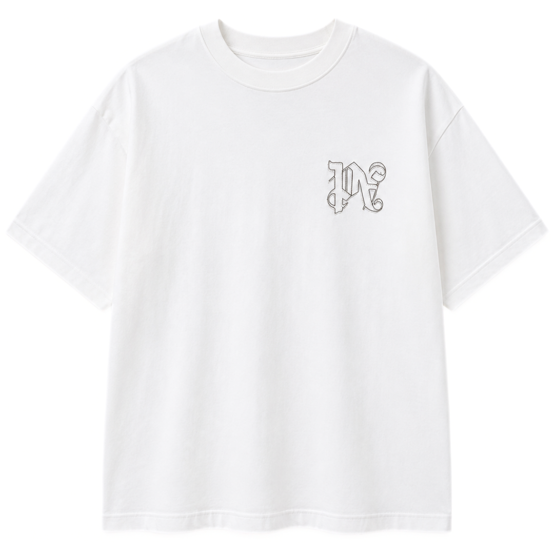 PALM ANGELS MONOGRAM OVER TEE WHITE
