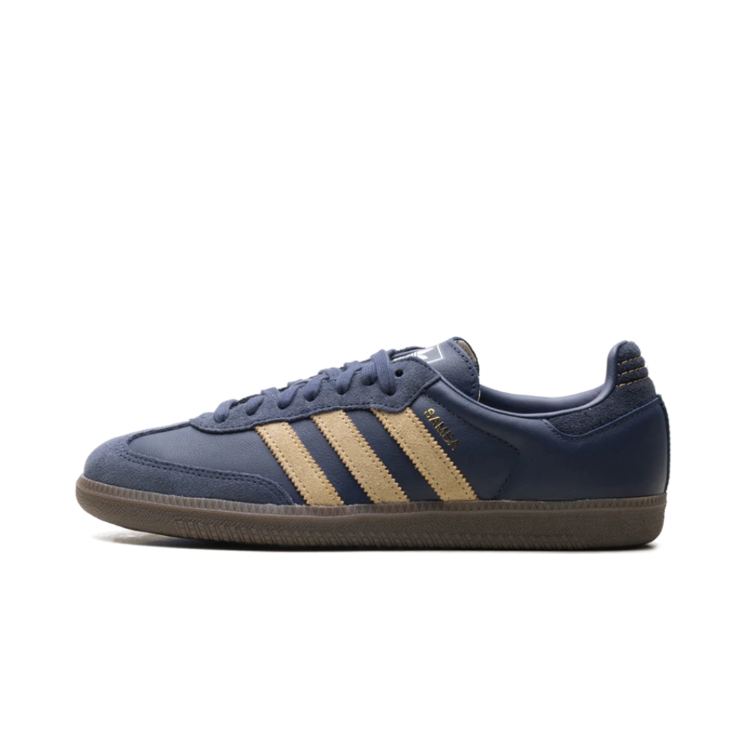 adidas Samba OG Shadow Navy Golden Beige