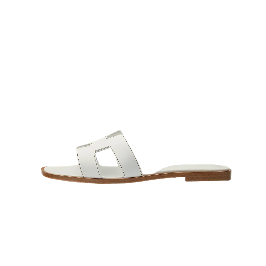 HERMES ORAN SANDAL BLANC