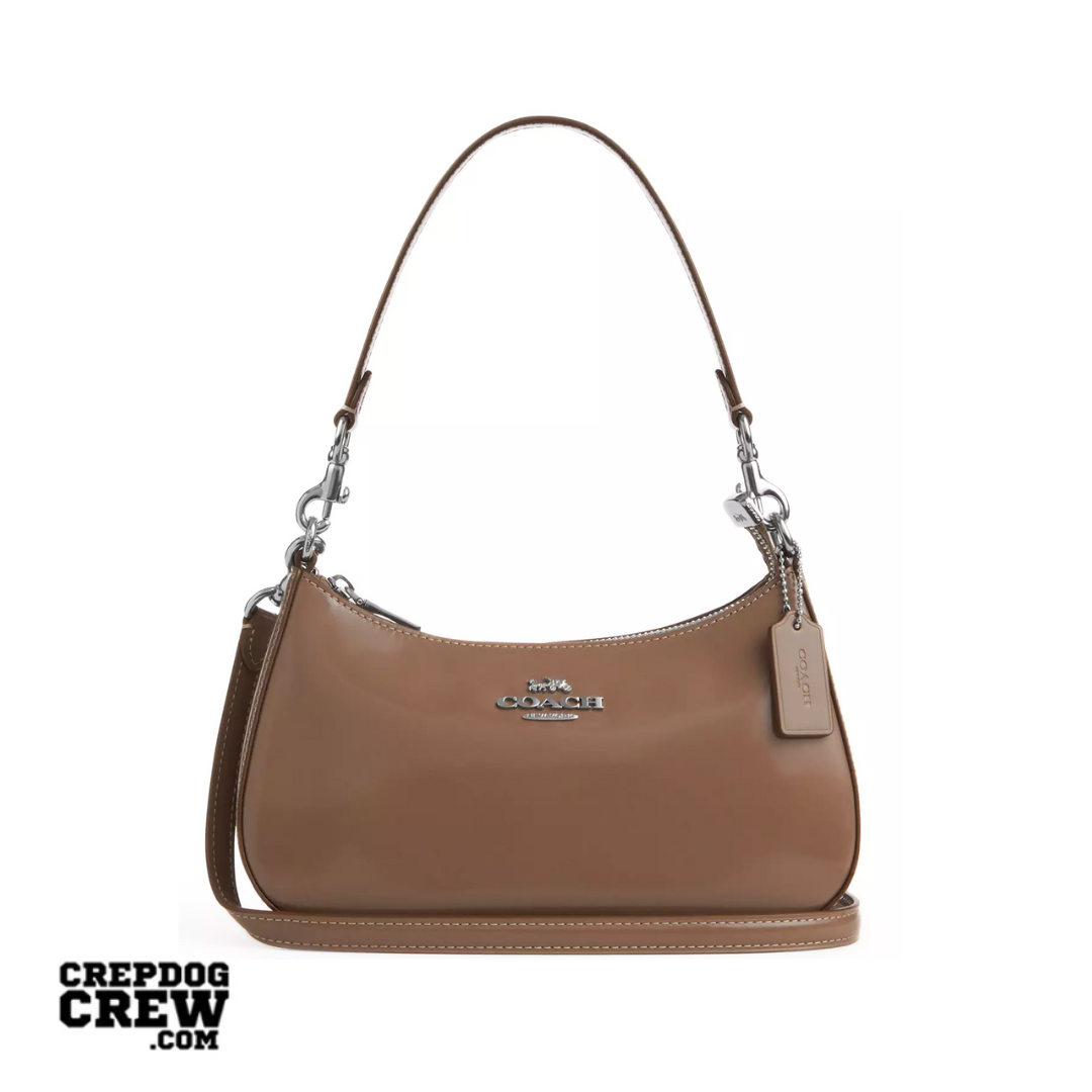 COACH Teri Shoulder Bag novelty leather Silver