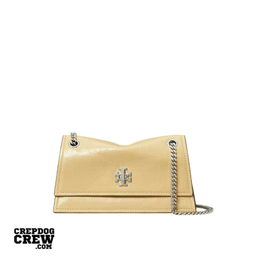 TORY BURCH MINI KIRA TURNLOCK SHOULDER BAG praline