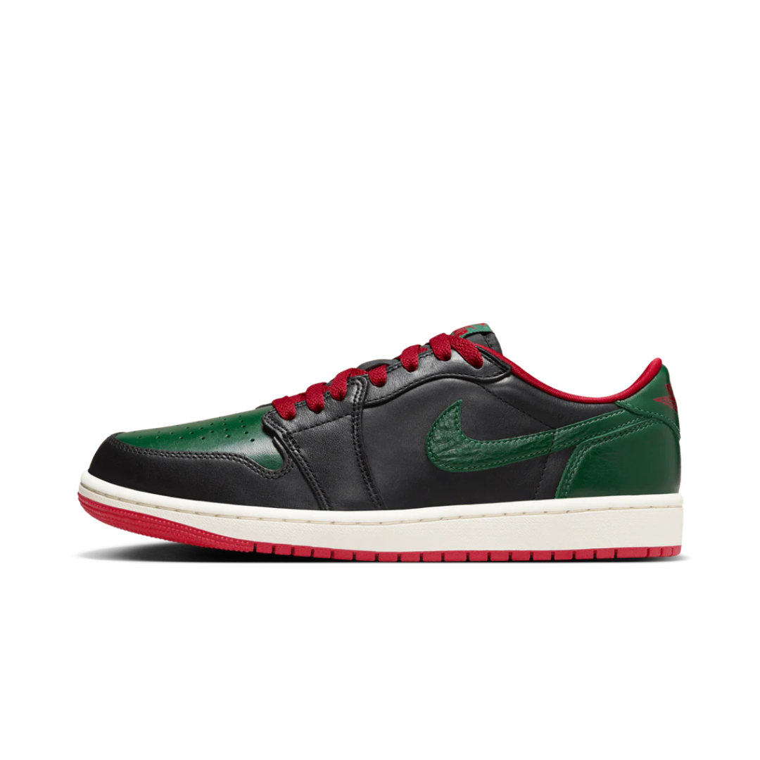 Jordan 1 Retro Low OG Gorge Green Varsity Red (W)