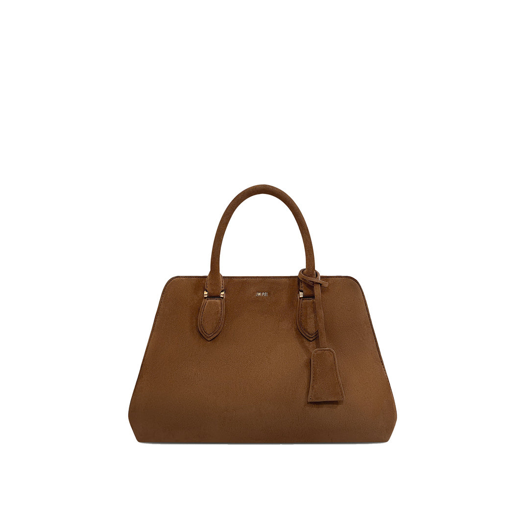 JW PEI Lara Faux Suede Tote Bag - Brown