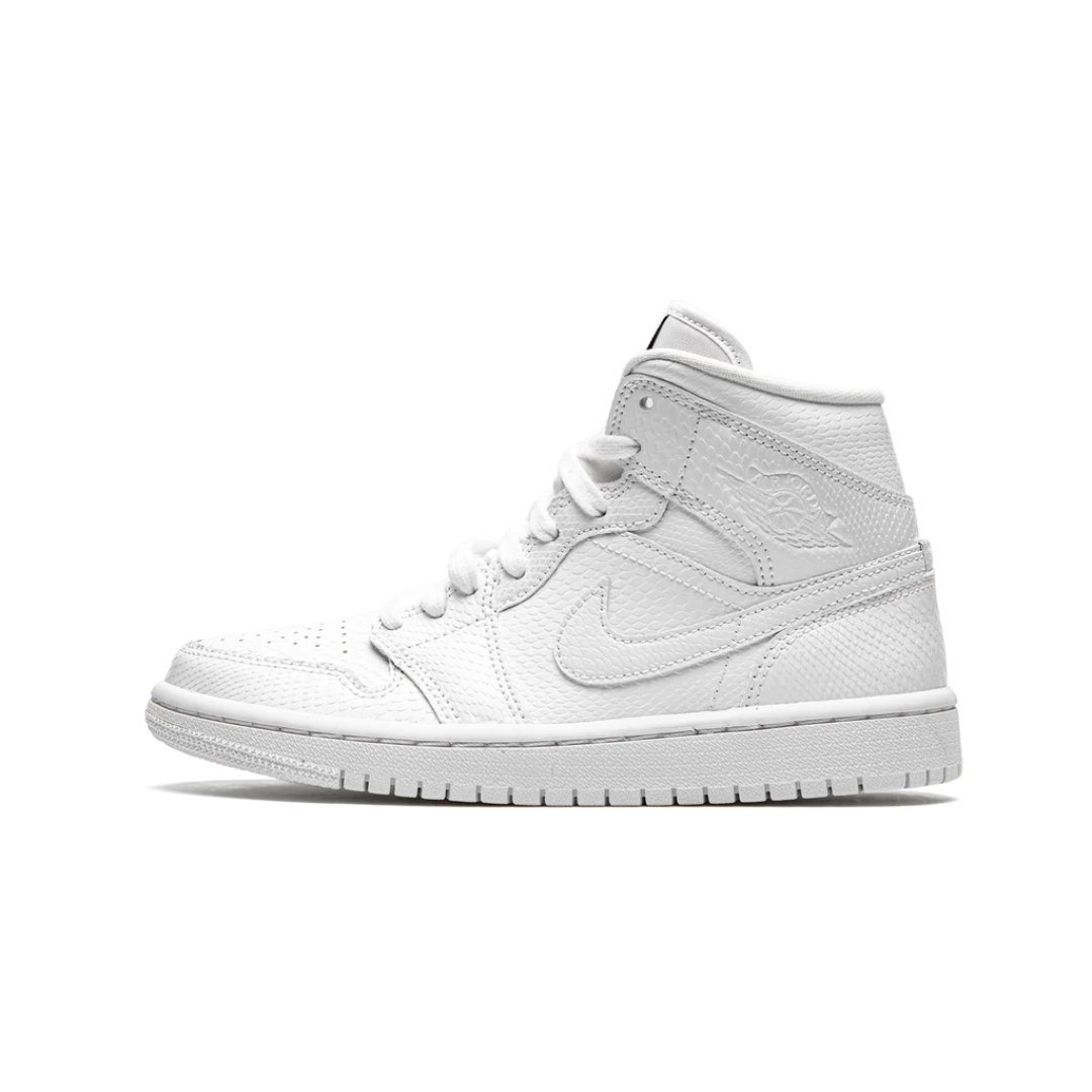 Jordan 1 Mid White Snakeskin (W)