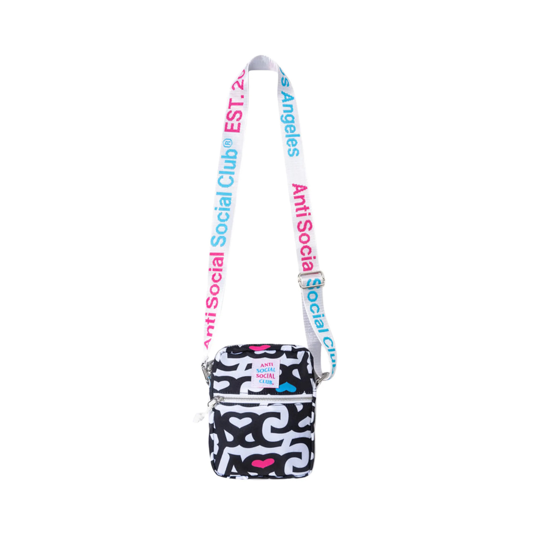 Anti Social Social Club Negative Space Side Bag White