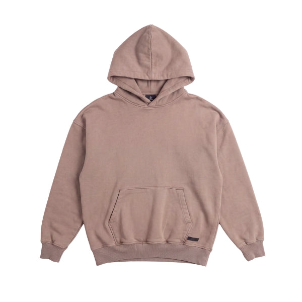 OVERDYED HEAVY WEIGHT HOODIE (BROWN)