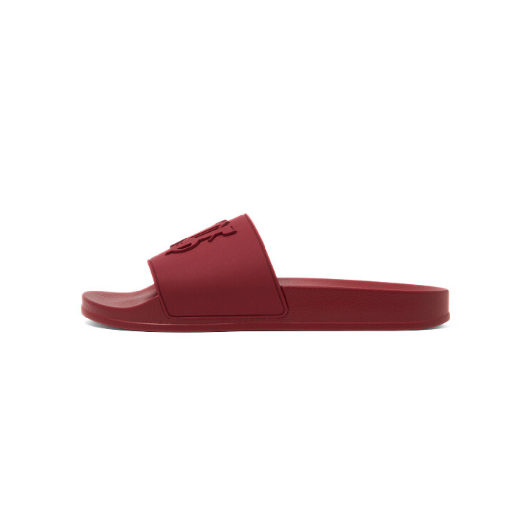 Palm Angels Monogram Pool Sliders Bordeux