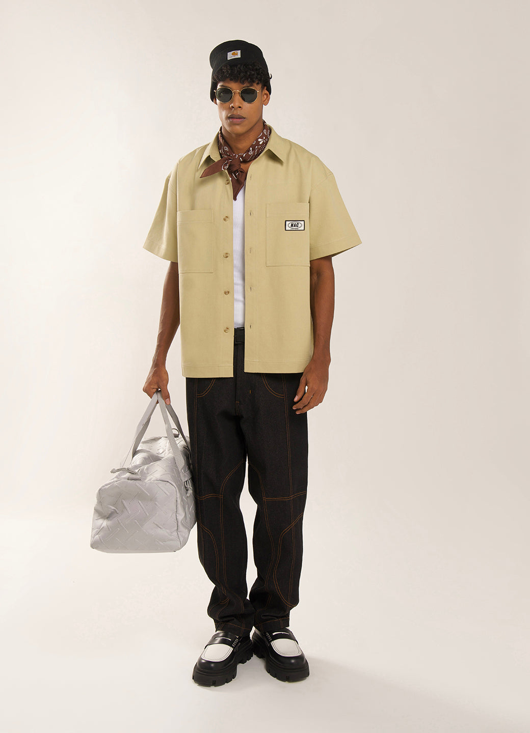 CLASSY HARLEM  SHIRT - BEIGE