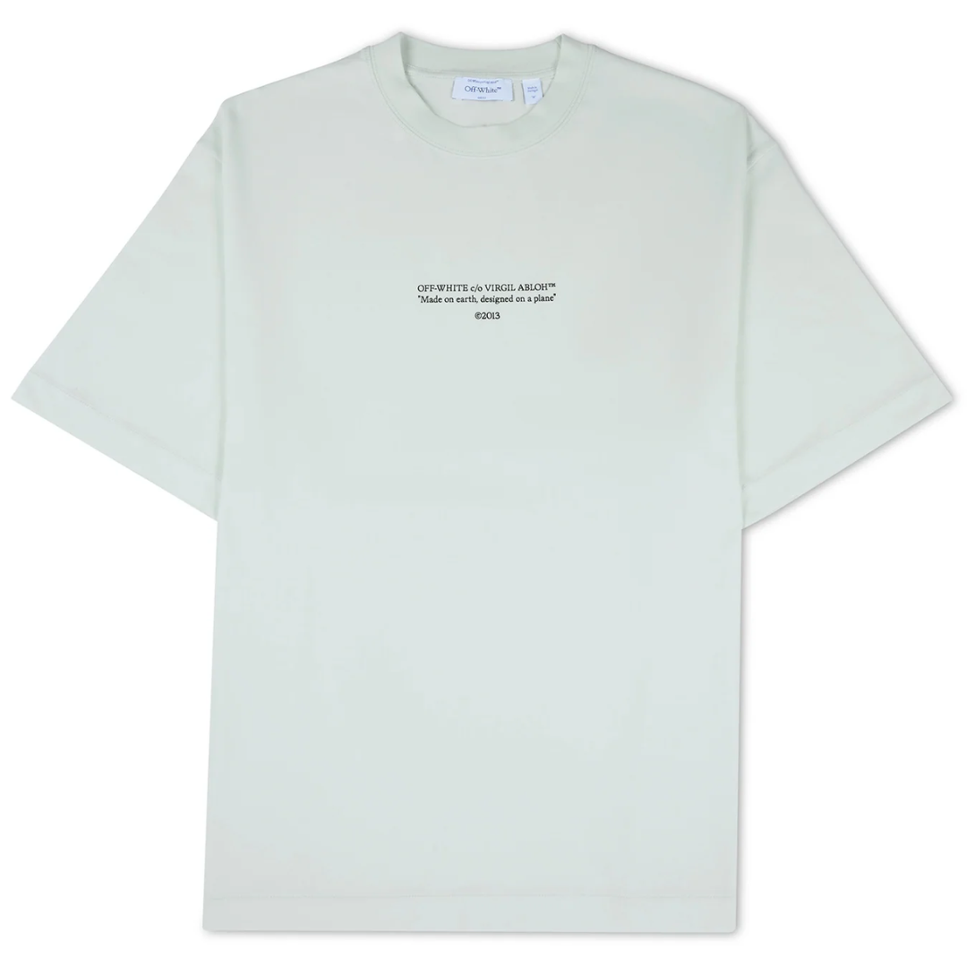 Off White Statement Skate Tee BLUE WASH
