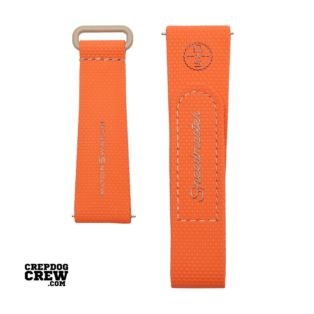 Swatch x Omega Bioceramic Moonswatch White Orange Sand Straps