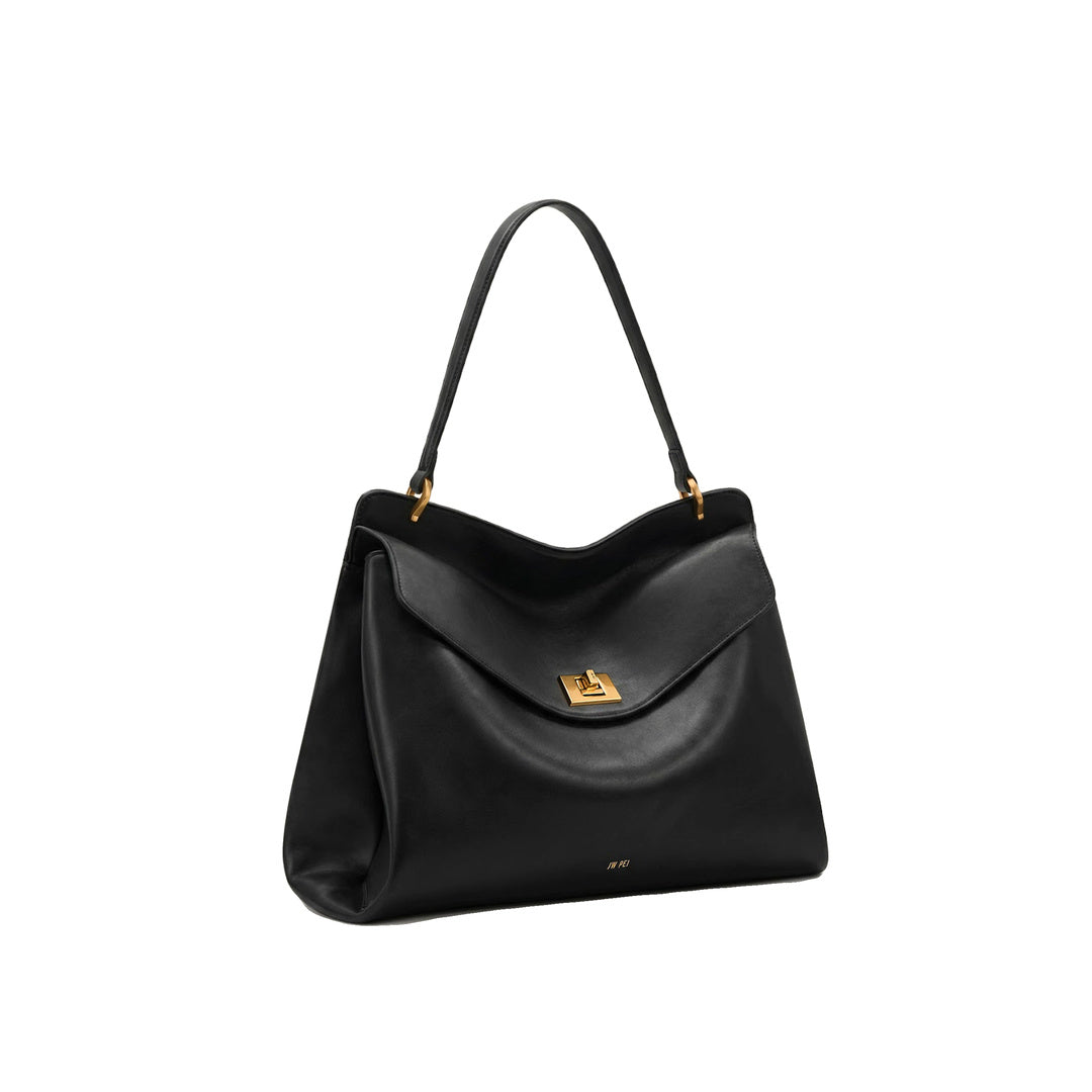 JW PEI Lucia Turn-Lock Shoulder Bag - Black