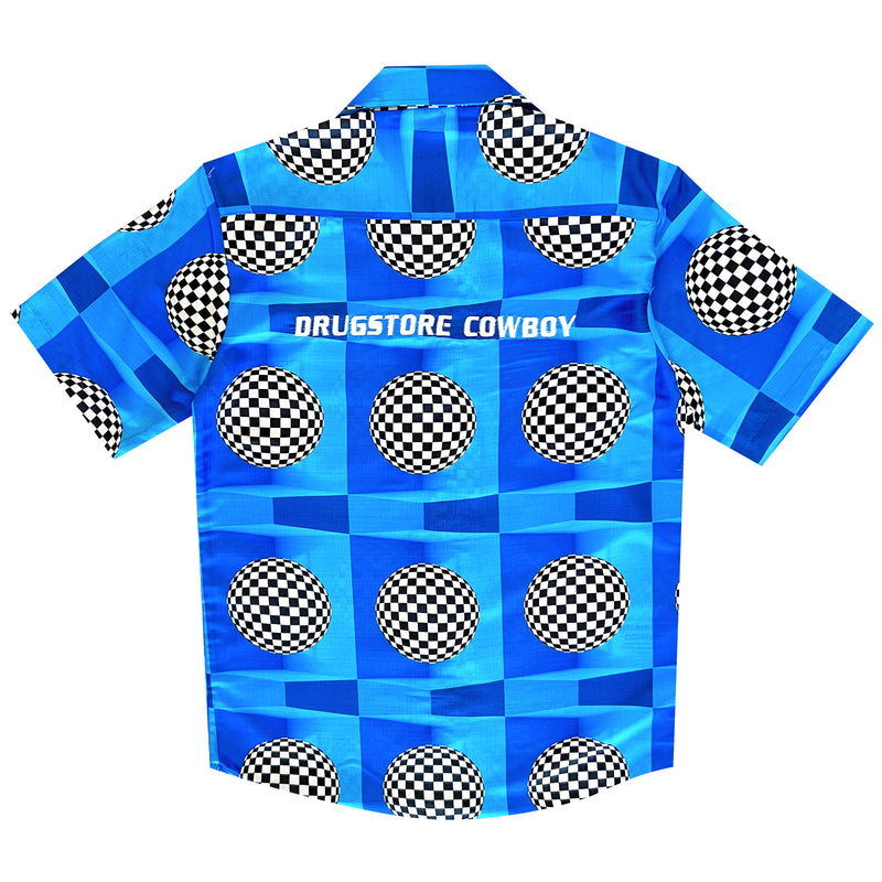 70s Disco Shirt Blue | Drugstore Cowboy | Streetwear Shirts by Crepdog Crew