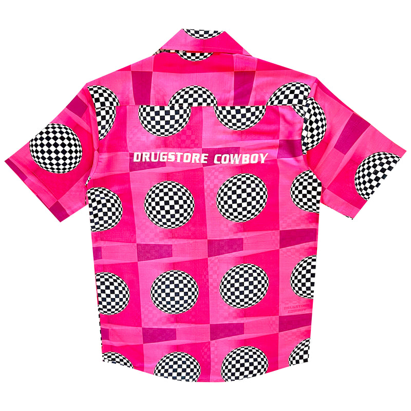 70s Disco Shirt Pink | Drugstore Cowboy | Streetwear Shirts by Crepdog Crew