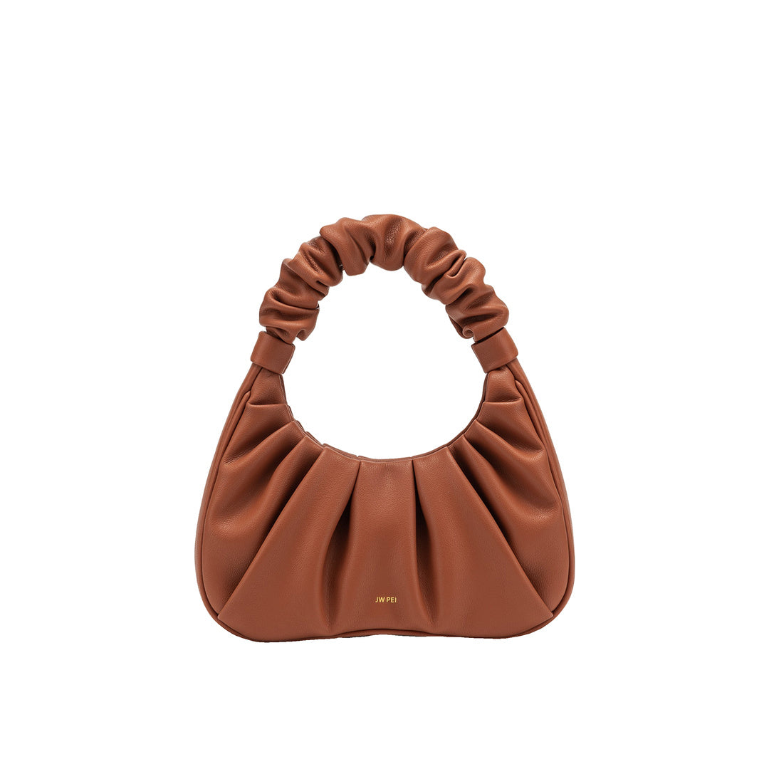 JW PEI Gabbi Ruched Hobo Handbag - Nutella