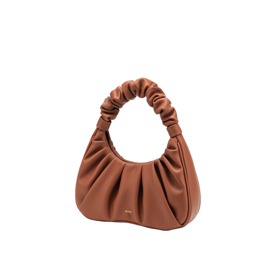 JW PEI Gabbi Ruched Hobo Handbag - Nutella