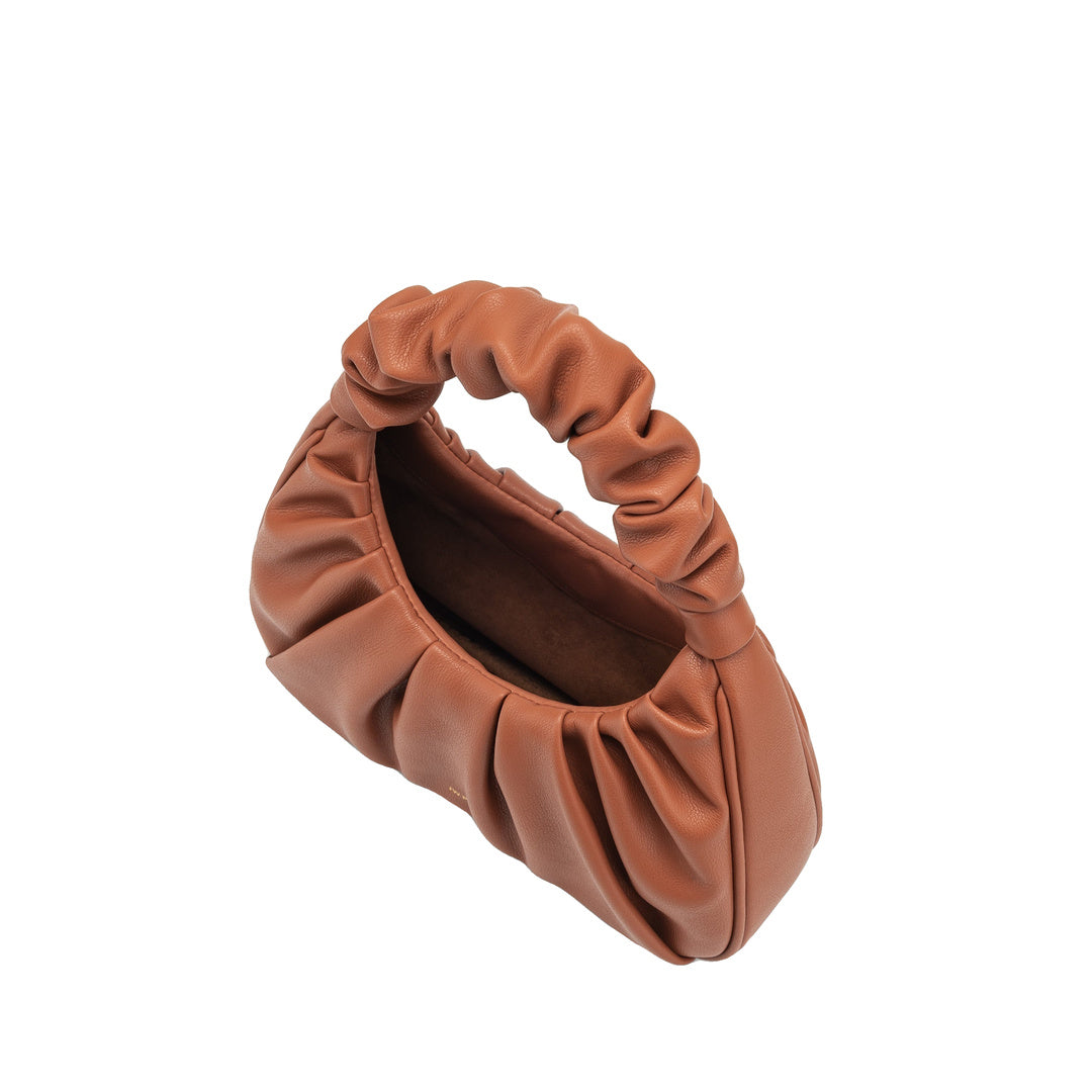 JW PEI Gabbi Ruched Hobo Handbag - Nutella