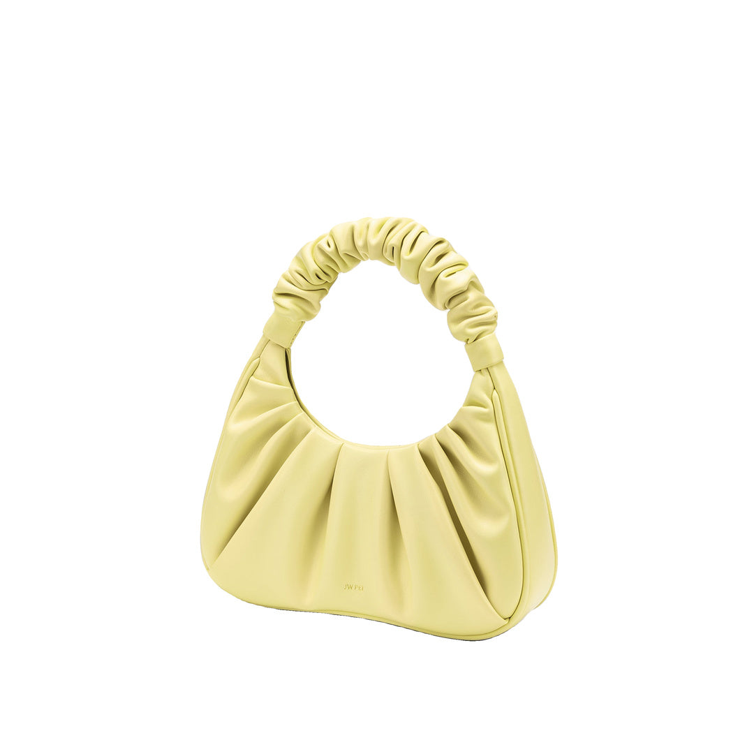 JW PEI Gabbi Ruched Hobo Handbag - Light Yellow