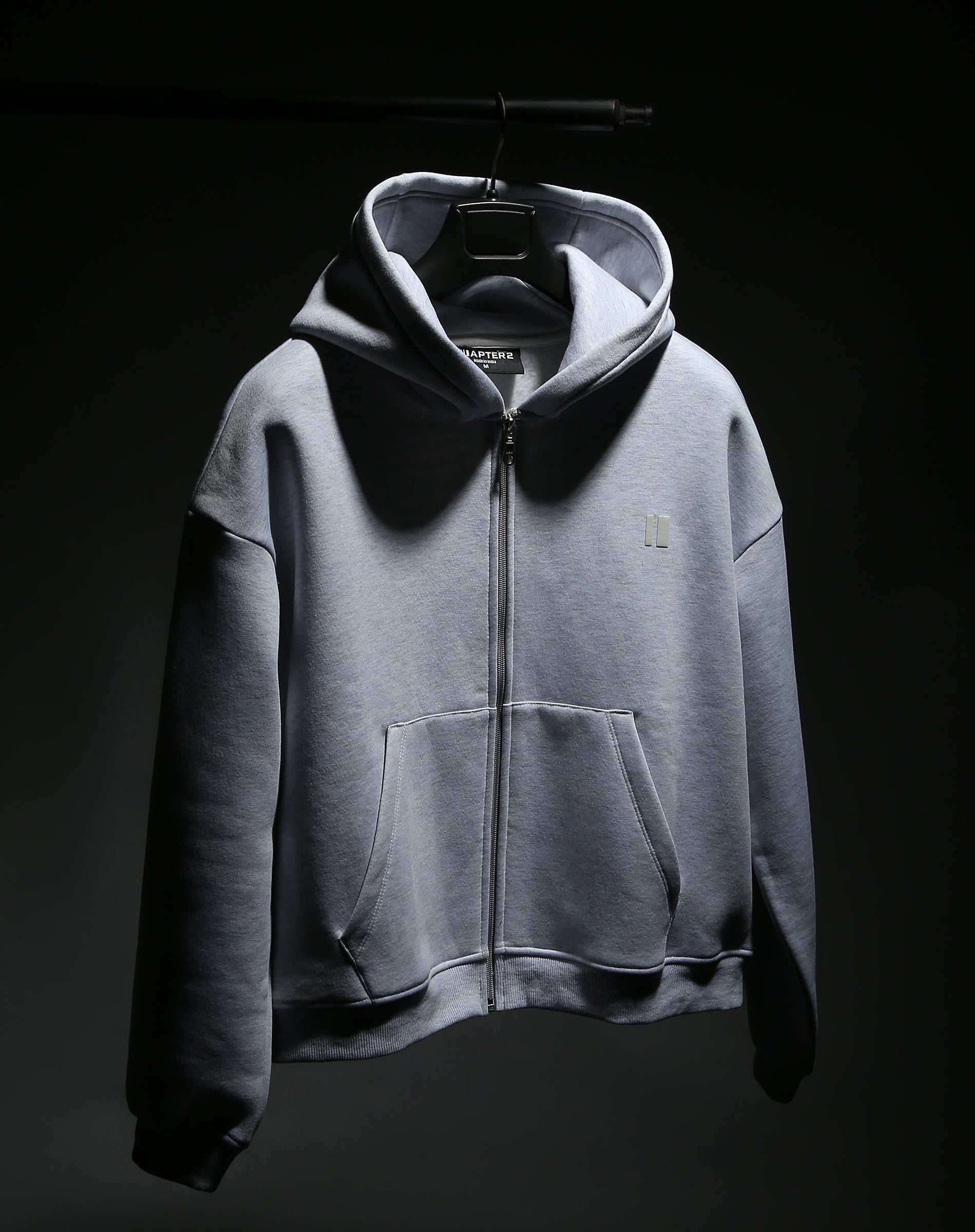 Grey Everyday Zipper Hoodie