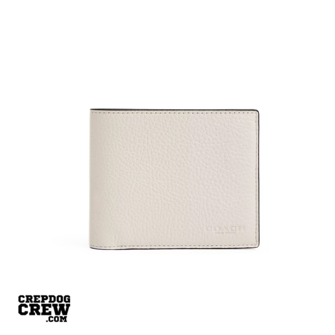 Coach 3-In-1 Wallet in pebbled leather Gunmetal Chalk