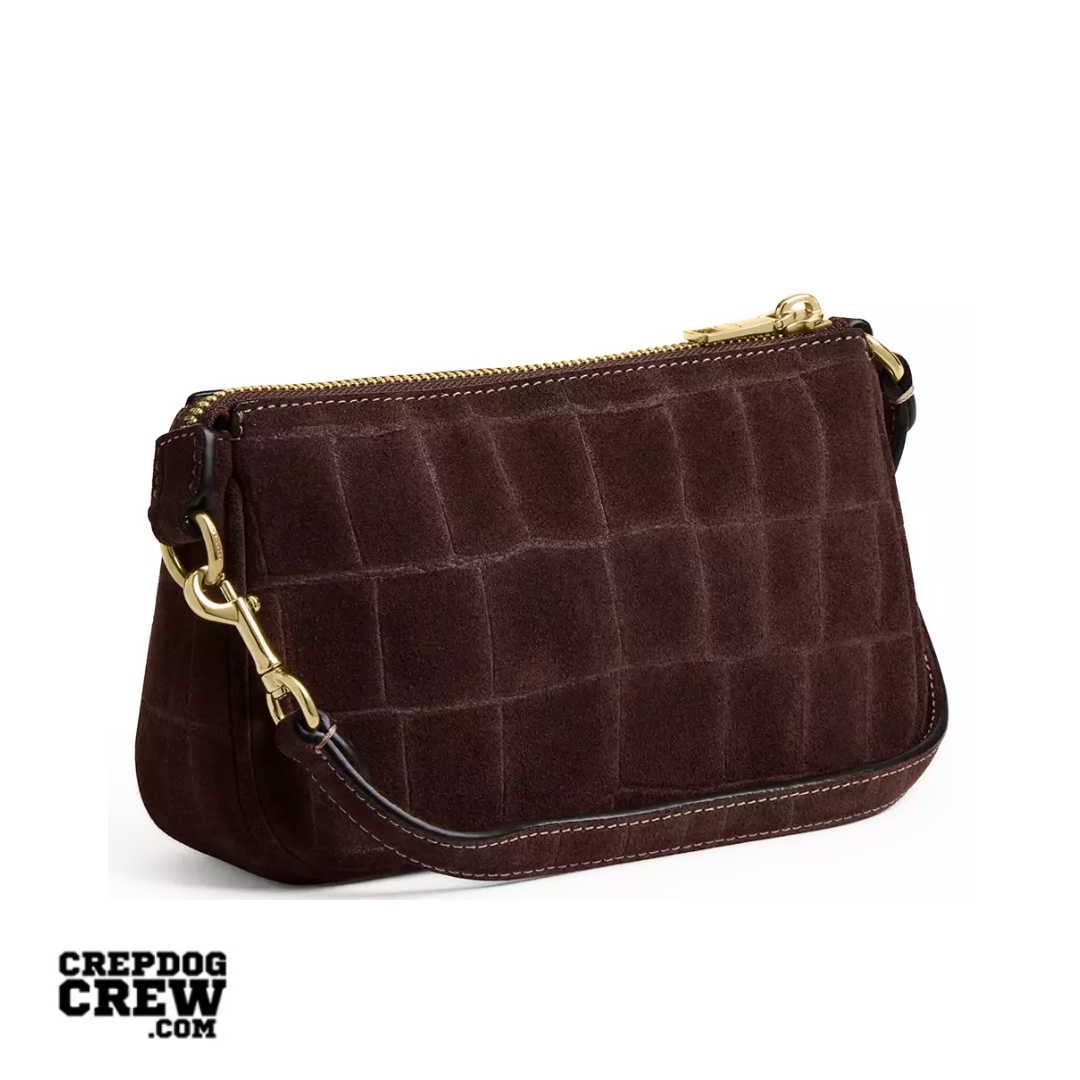 COACH Nolita 19 embossed crocodile Gold Maple