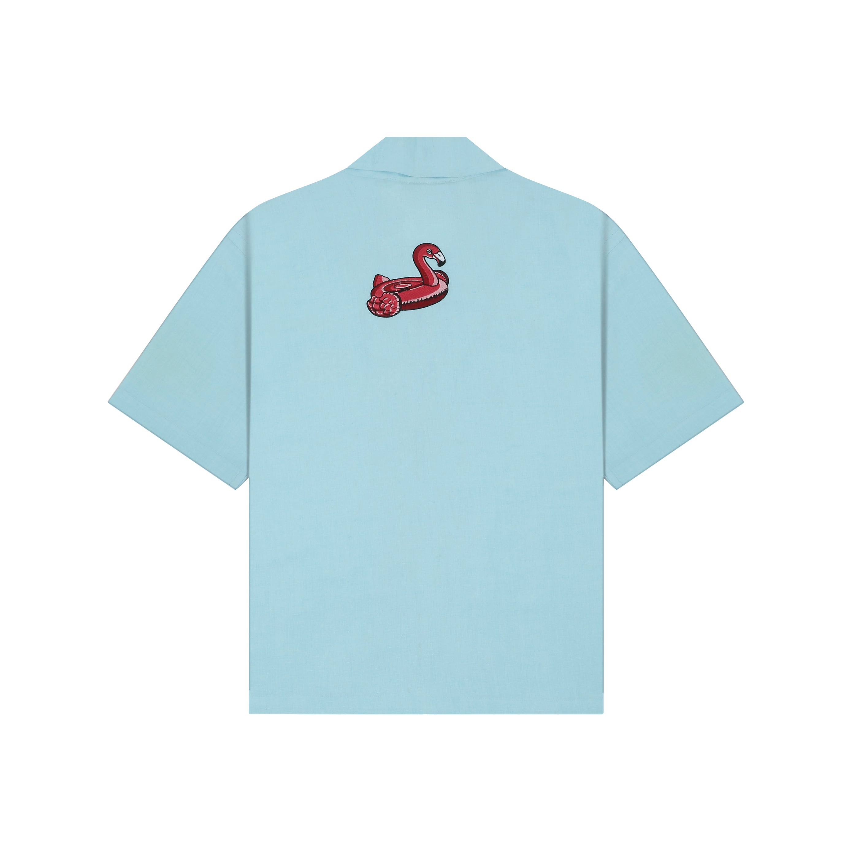 FLAMINGO FLOAT LINEN SHIRT