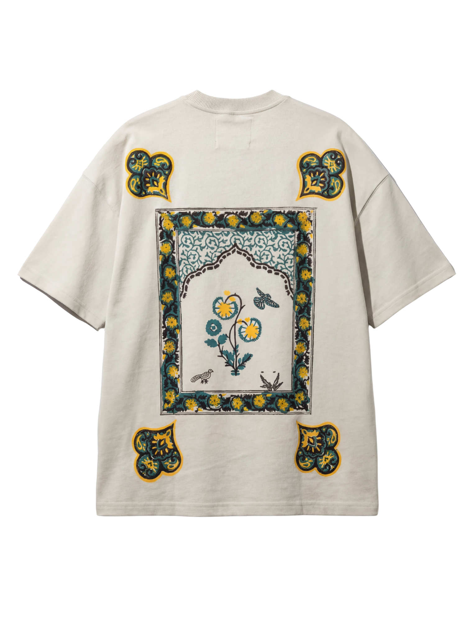 "Sage Green" Blockprint T-shirt