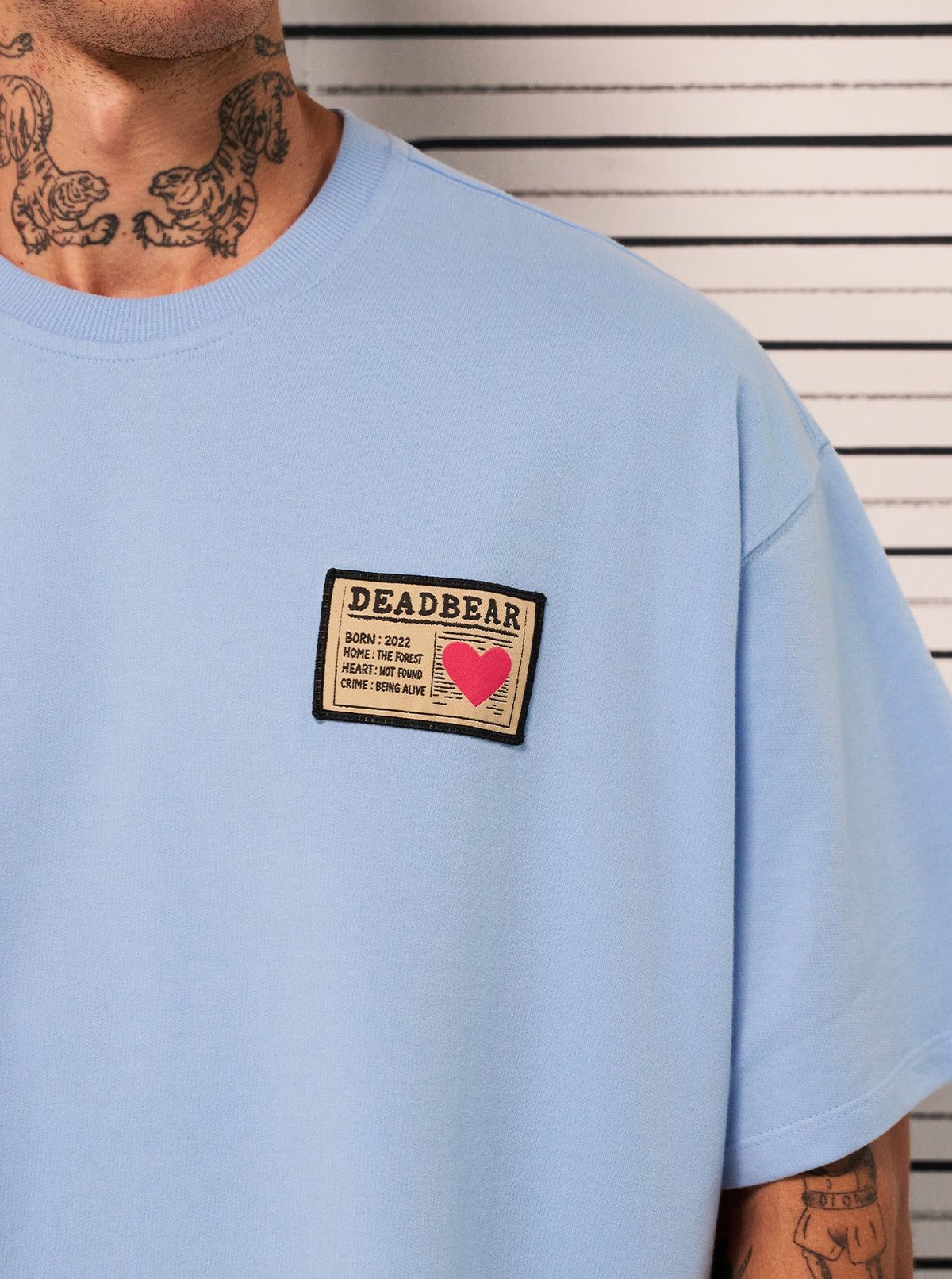 Mugshot Tee Sky Blue