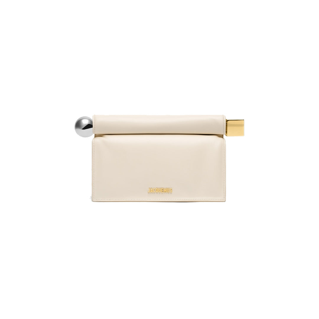 jacquemus The Rond Carré clutch Light Ivory