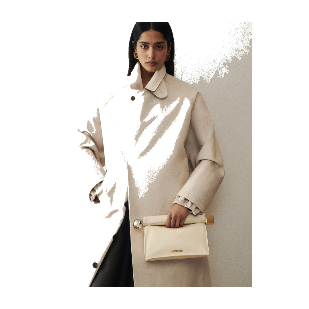 jacquemus The Rond Carré clutch Light Ivory