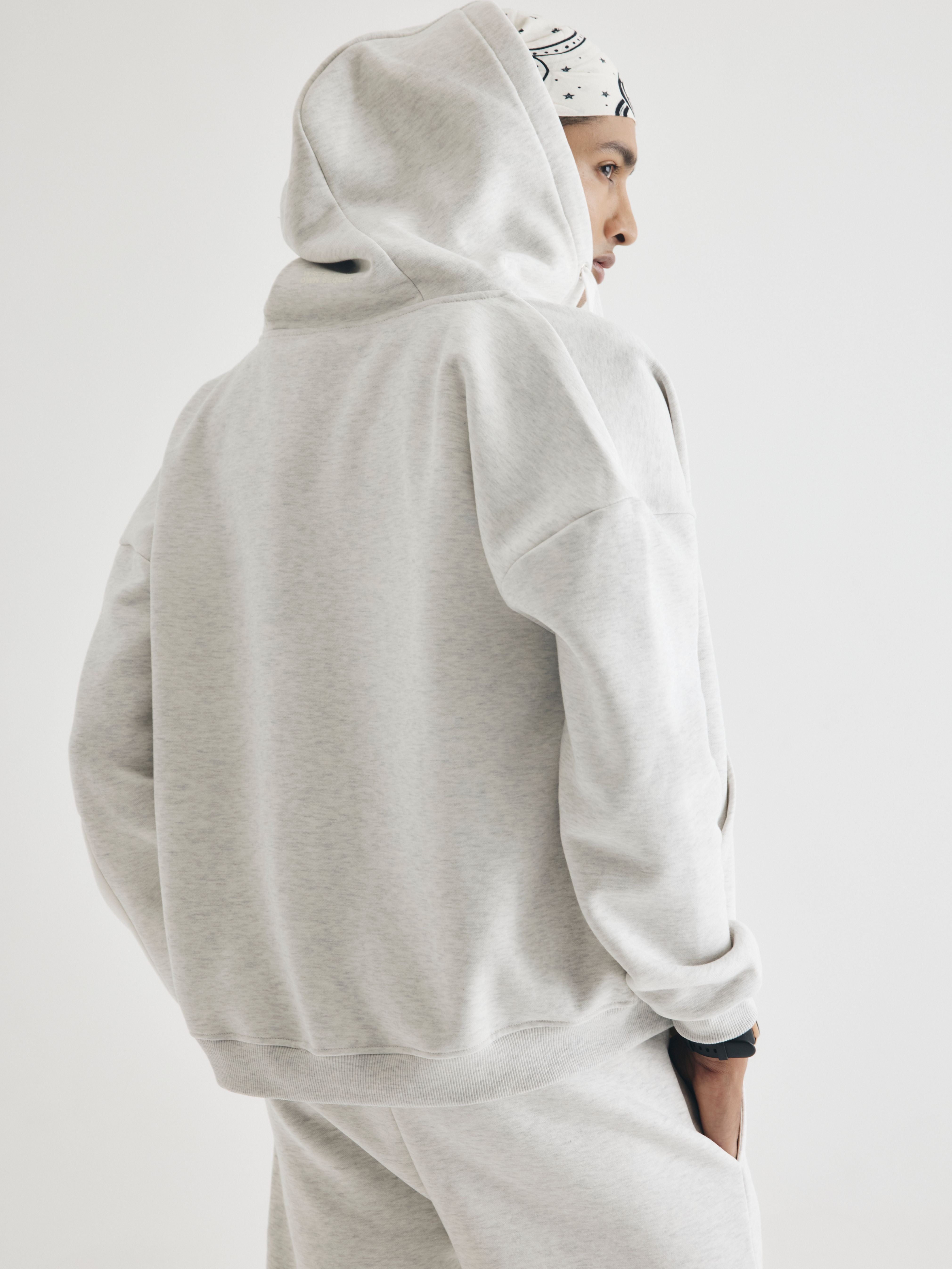 Grey Everyday Zipper Hoodie + Sweatpants Set