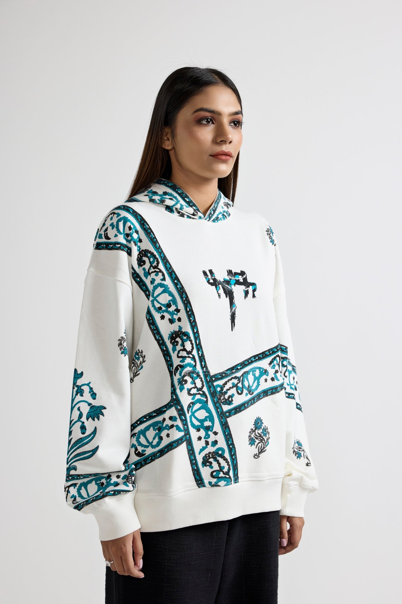 "Cosmic" Blockprint Hoodie