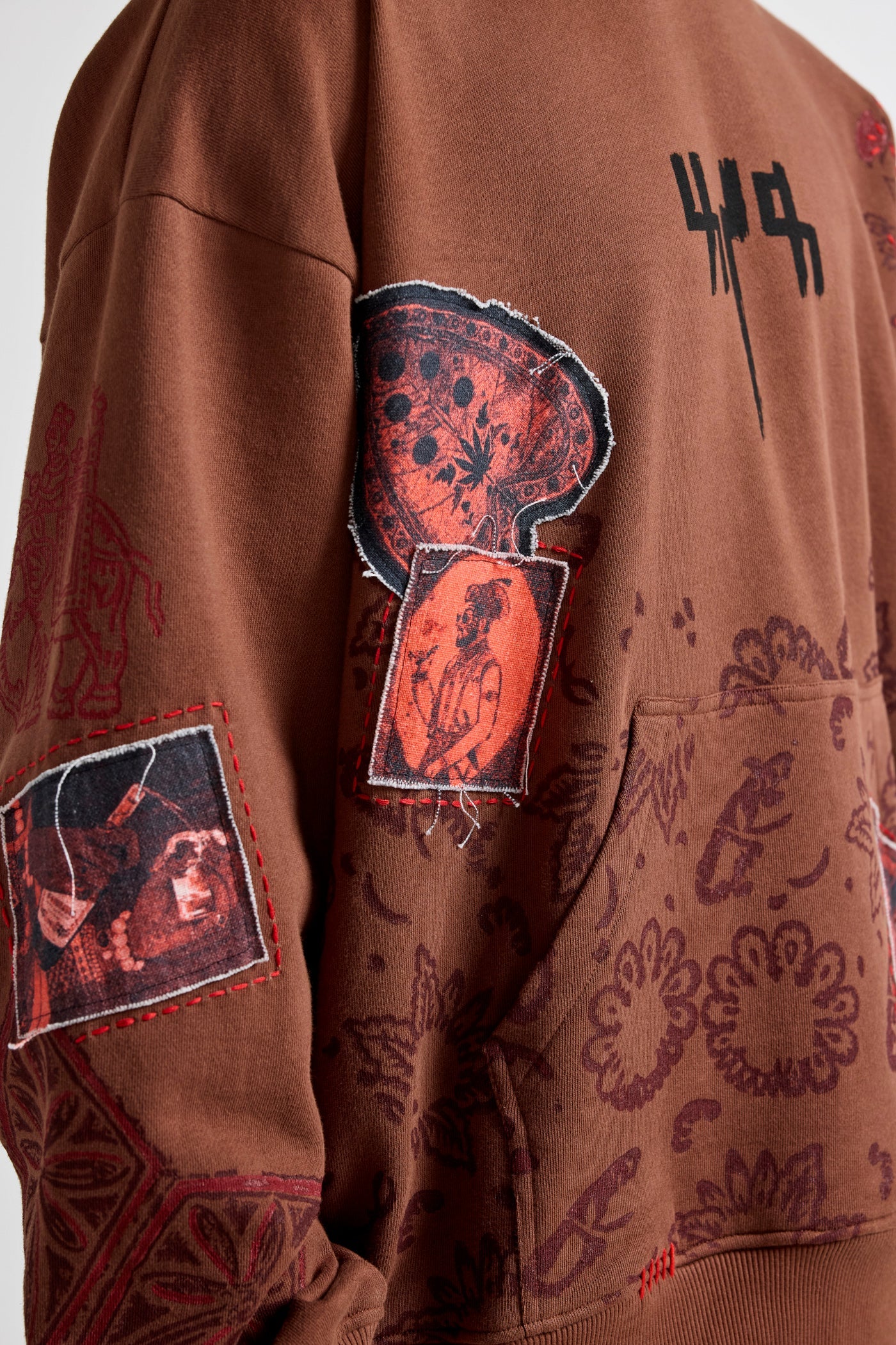 "Mehfil" Block-Printed Hoodie