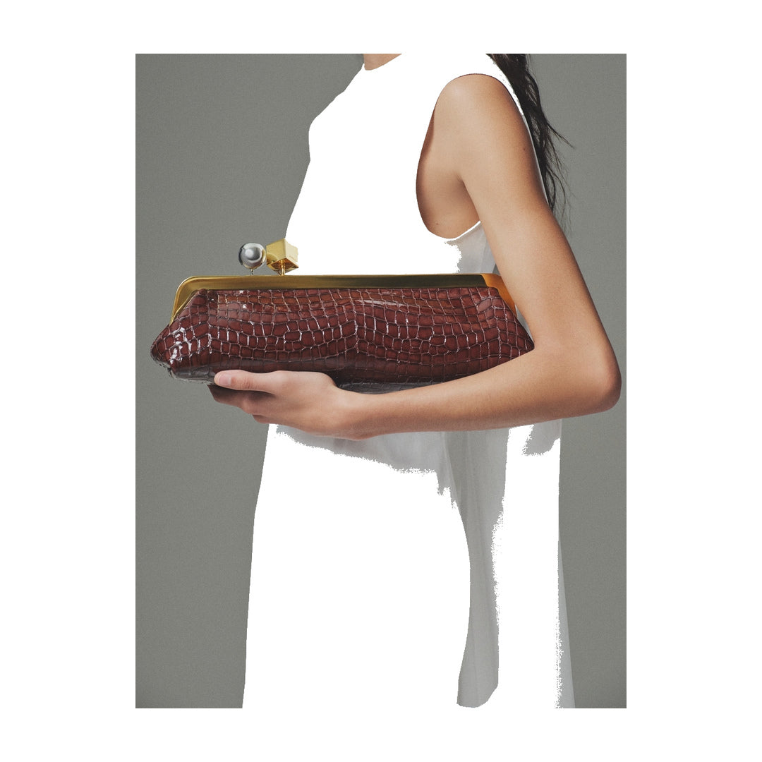 jacquemus The Salon clutch Brown