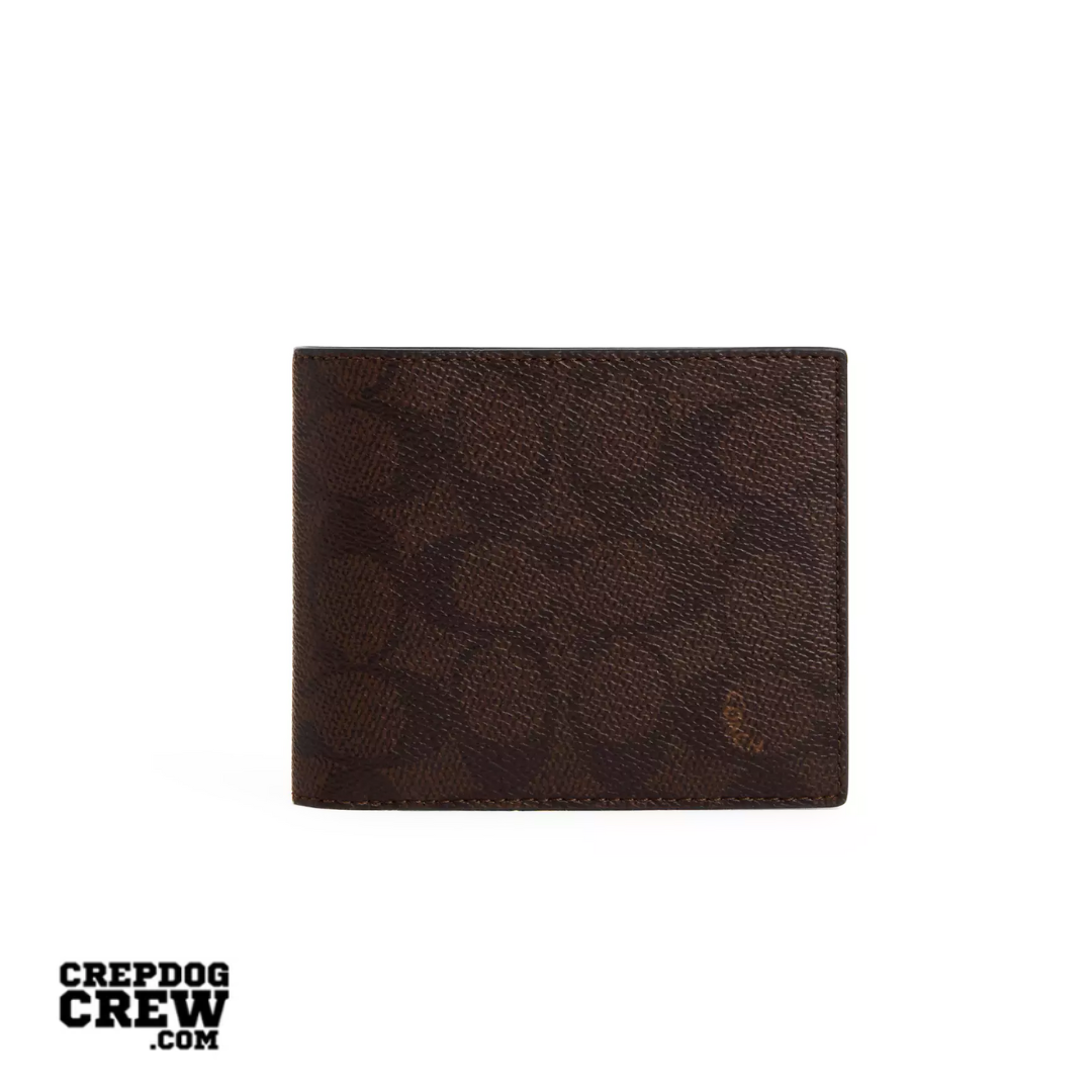 Coach 3-In-1 Wallet In Signature Canvas Mahogany Multi