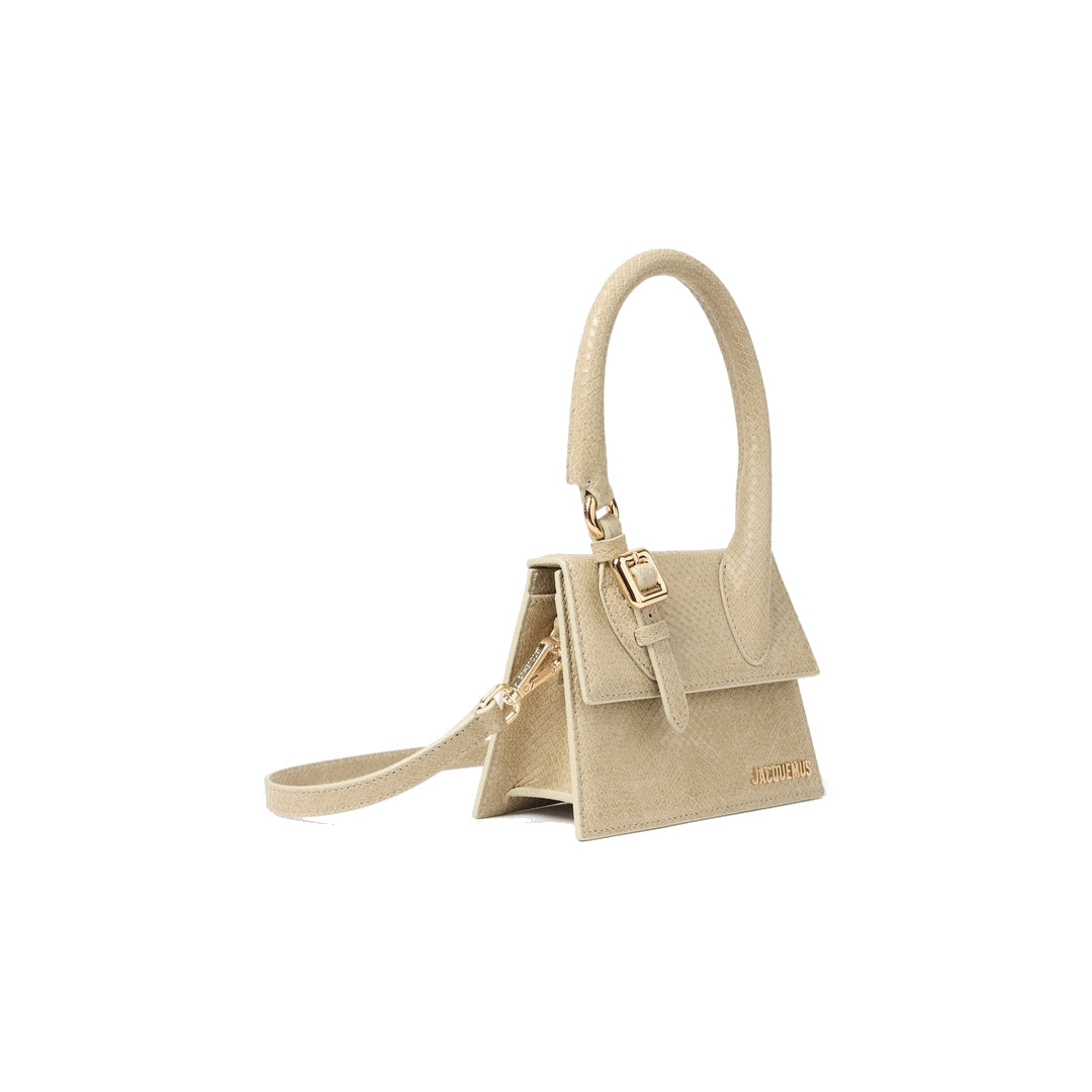 jacquemus The medium Chiquito with buckle Light Beige