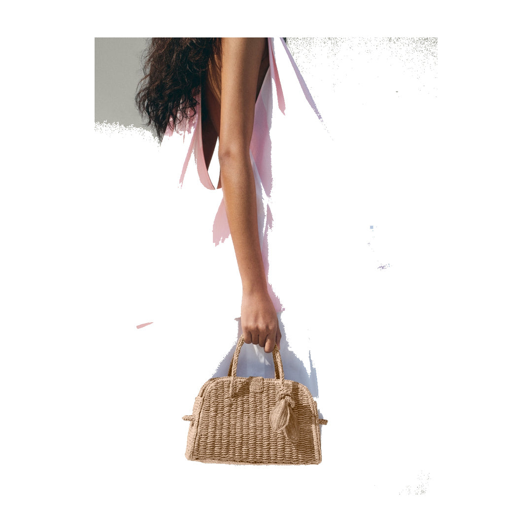jacquemus The small raffia Turismo Beige