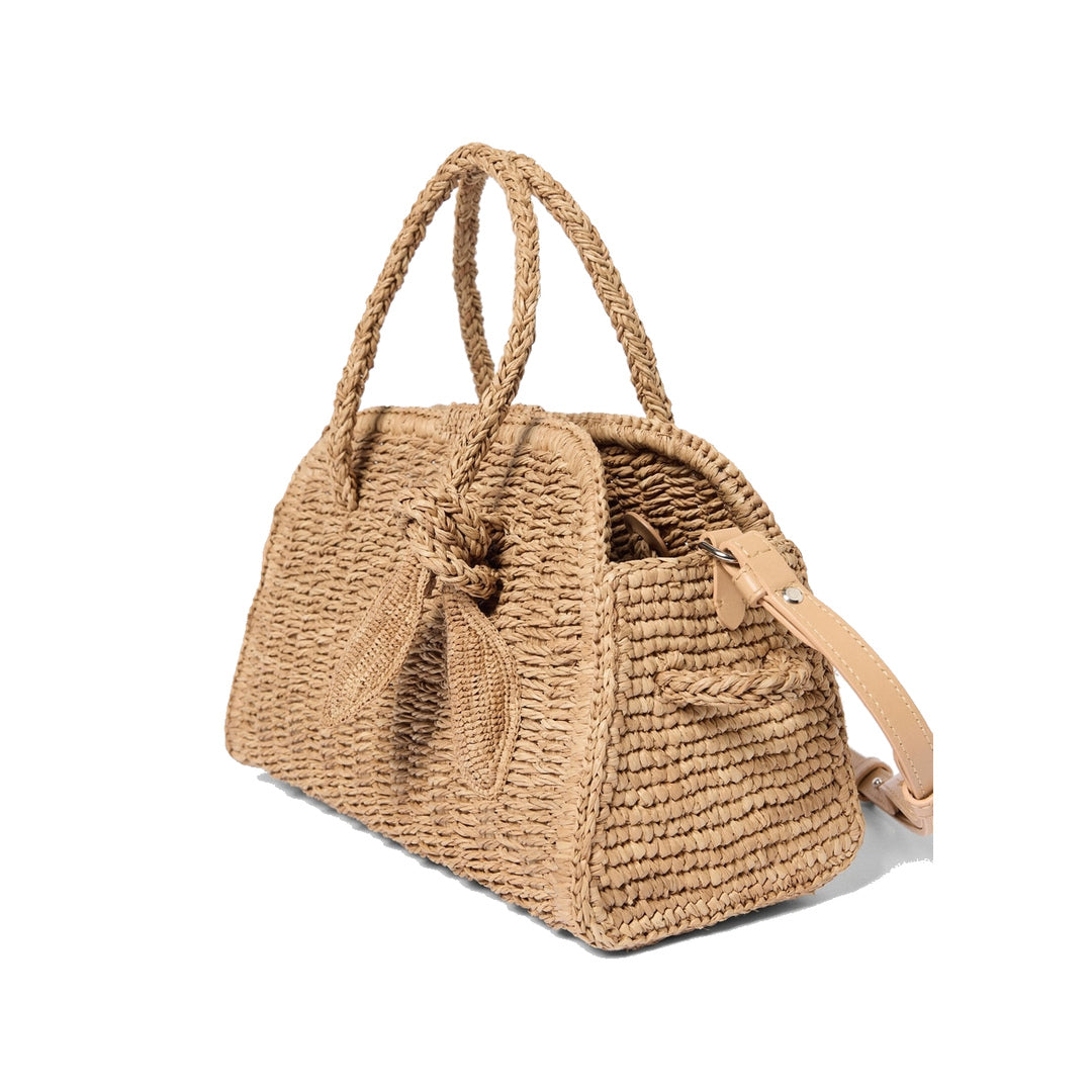 jacquemus The small raffia Turismo Beige