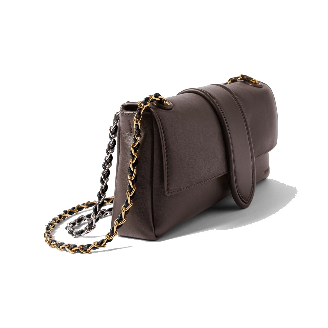 jacquemus The Bambino Chaîne Midnight Brown