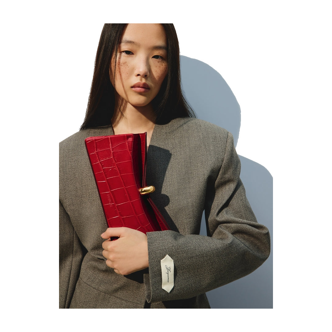 jacquemus The Valérie clutch Red