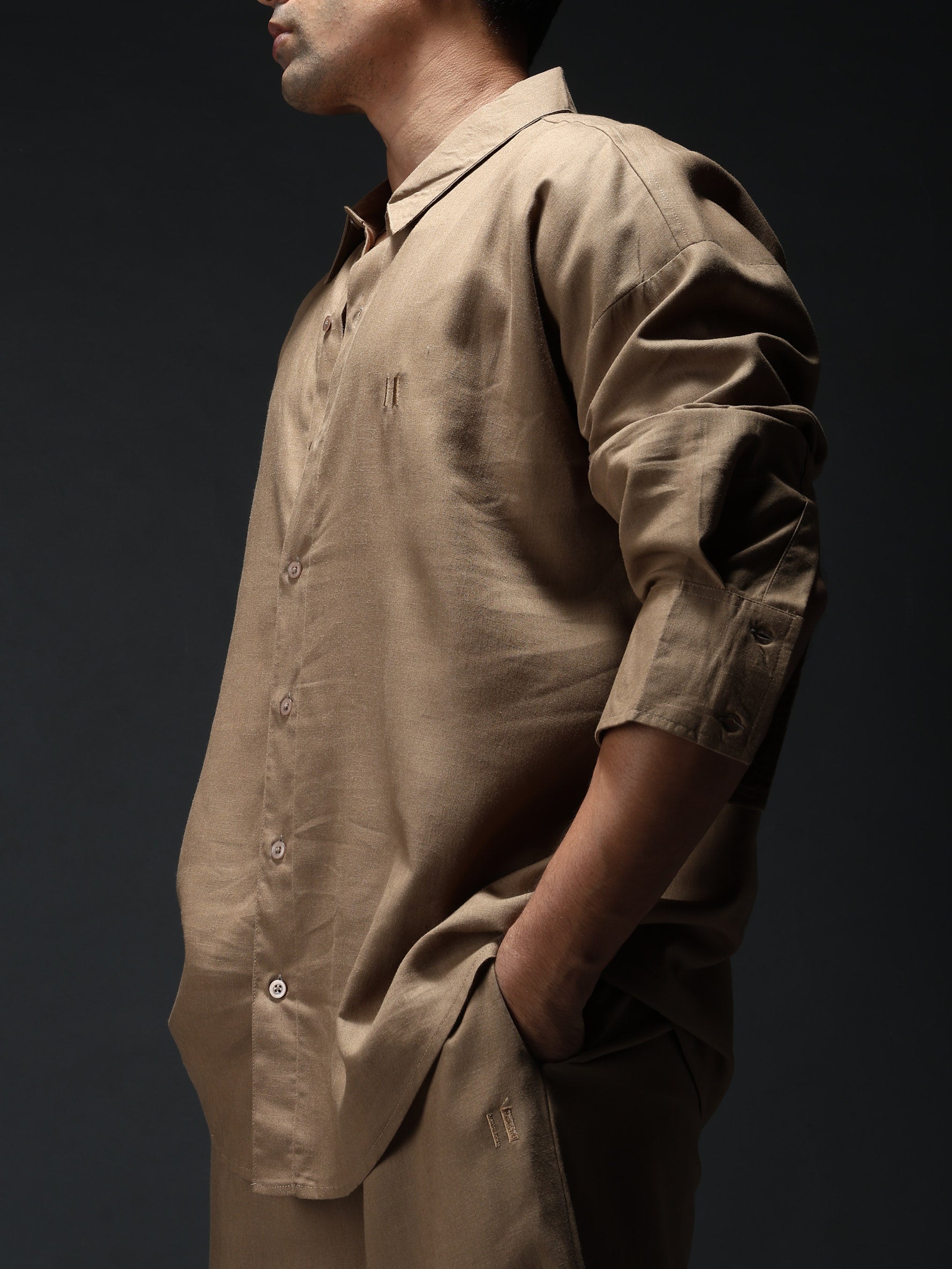 Mocha Brew Linen Shirt